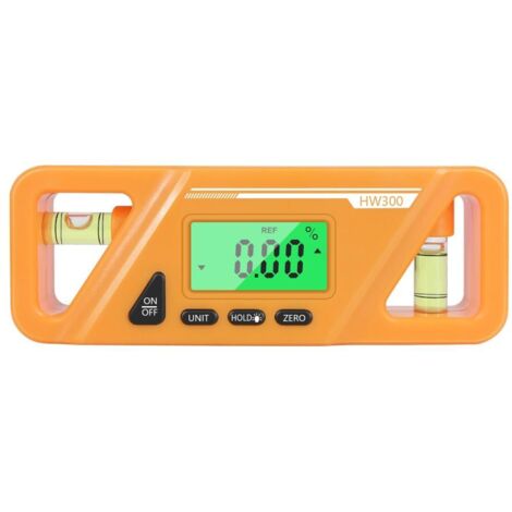 Digitale Wasserwaage mit LCD-Anzeige und elektronischem Winkelmesser
