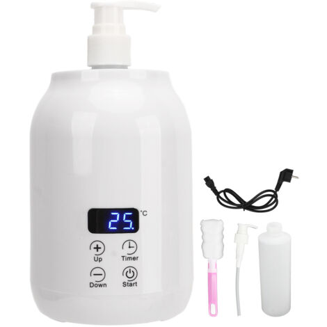 Digitaler Flaschenwärmer mit Display und Timer, 30–65 °C, für Cremes und Lotionen, EU-Stecker 110–240 V