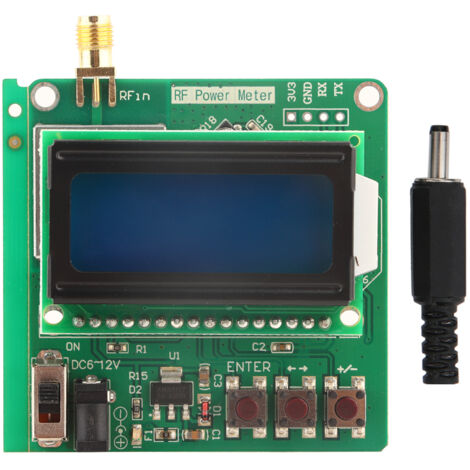 Digitaler HF-Leistungsdetektor mit integriertem Dämpfungsglied, Messbereich 1 MHz bis 8 GHz, LCD-Anzeige