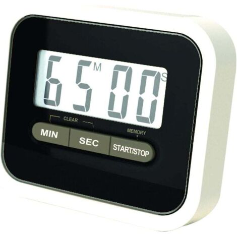 Digitaler Küchentimer zum Kochen, visueller Countdown-Timer mit großen Ziffern, leiser Timer mit lautem Alarm für Kinder und Erwachsene, Backen, Sportspiele, Büroarbeit
