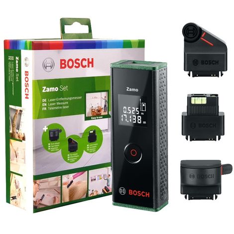 Digitaler Laser Entfernungsmesser Bosch Zamo Iii Inkl 3 Adapter