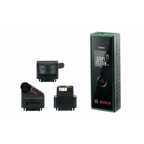 Digitaler Laser-Entfernungsmesser mir 3 Adapter Bosch Zamo III Set