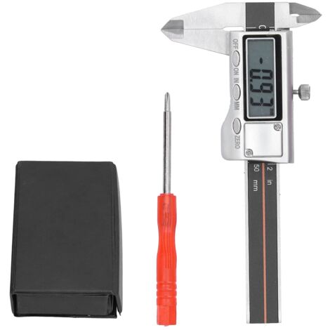 Digitaler Messschieber, Messschieber 0-50 Mm Tragbares Mini-Digital-Verschleißfestigkeits-Rost-Industrie-Messwerkzeug, für Heimwerker-DIY-Messungen Winkelmessschieber
