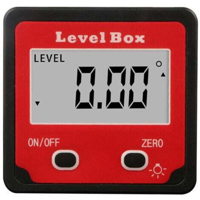 Image of Digitaler Neigungsmesser 2 Tasten Mini digitaler Neigungsmesser rot