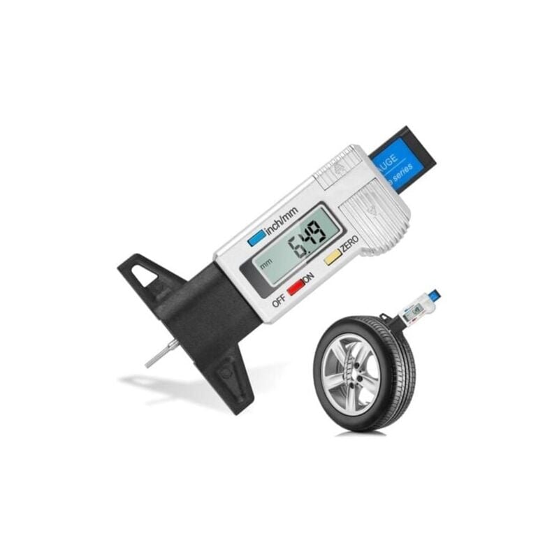 Image of Digitaler Reifentiefenmesser, Reifentiefenmesser, Digitaler Reifentiefenmesser mit LCD-Display