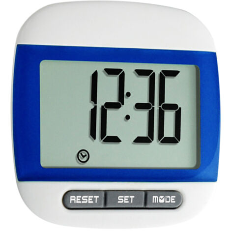 Digitaler Schrittzähler mit extra großem Display und Clip, ideal für Spaziergänger jeden Alters.