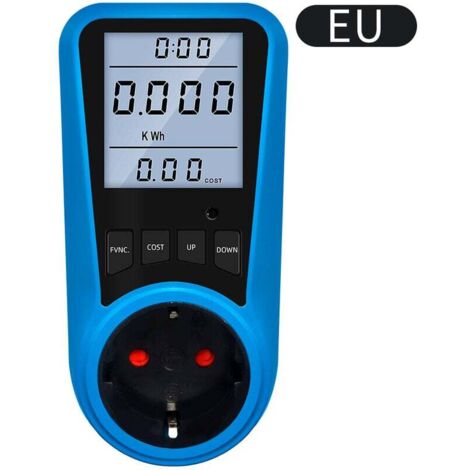 Digitaler Strommesser EU-Stecker AC-Voltmeter Energietester US UK AU FR BR IT EU-Stecker