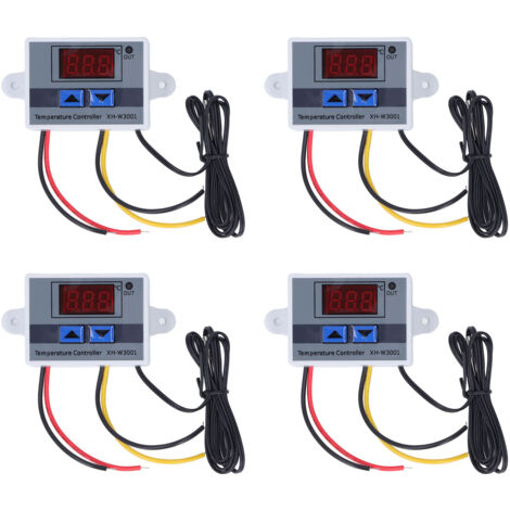 Digitaler Temperaturregler -50 °C bis 110 °C, 1500 W, 4 Stück, 110–220 V Wechselstrom
