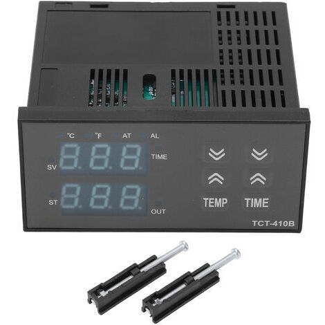 Digitaler Temperaturregler, hochempfindlicher 2-in-1-Thermostat für Heizpressen, SSR-Ausgang 100–240 V, breiter Bereich für Kesselanlagen
