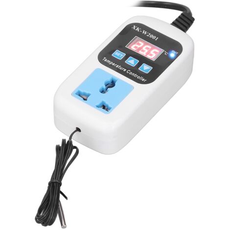 Digitaler Temperaturregler mit EU-Stecker, automatischer Thermostat für Gewächshäuser 110-220 V