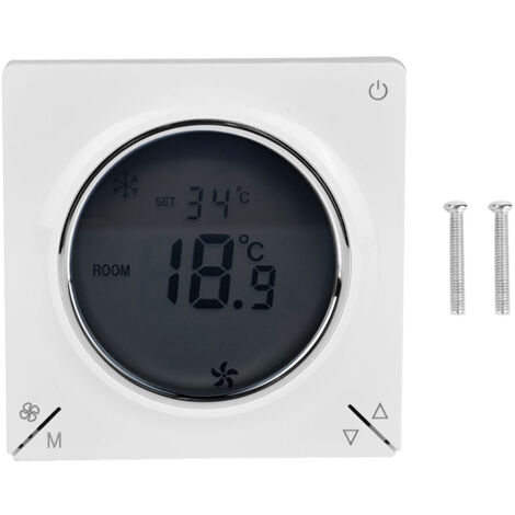 Digitaler Thermostat für Gebläsekonvektoren, Klimaanlagen, Heizungs- und Kühlungsregler mit LCD-Bildschirm