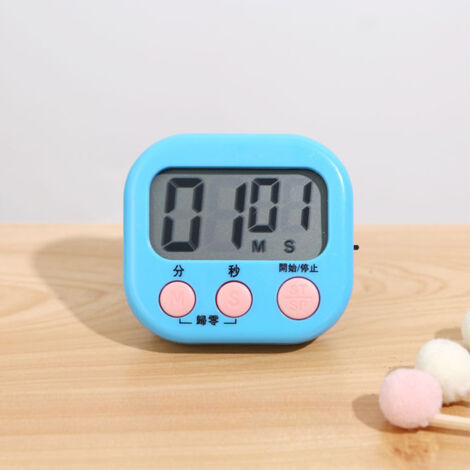 [Digitaler Timer] Timer-MC13V Blauer Magnettimer für Küche, Sport, Klassenzimmer mit lautem Alarm und großem Display