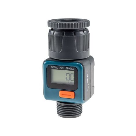 Digitaler Wasserzähler "CT-WZ4" mit Adapter 1" & 3/4", IPx6