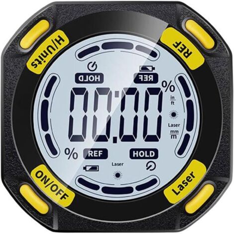 Digitaler Winkelmesser, Laser-Wasserwaage, elektronische Wasserwaage, USB-wiederaufladbar, digitaler Winkelmesser, Neigungsmesser, Laser, digitale Winkelmessung, Laserlineal