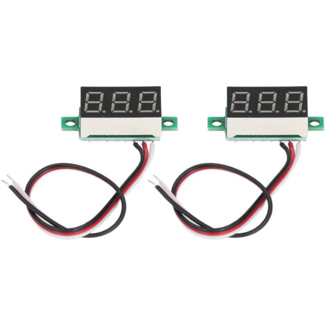 Digitales 0,36-Zoll-Gleichstromvoltmeter mit LED-Anzeige, 2-teiliges Set