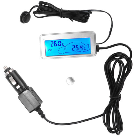 Digitales 12-V-Autothermometer mit LCD-Anzeige