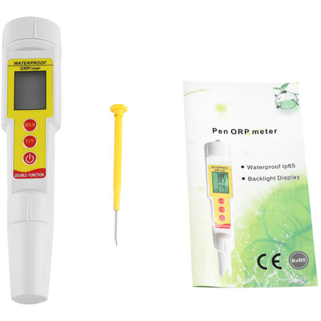 Digitales 2-in-1-Wassermessgerät mit Redoxpotenzial und Temperatur für Aquarien, Schwimmbäder und Hydrokulturen