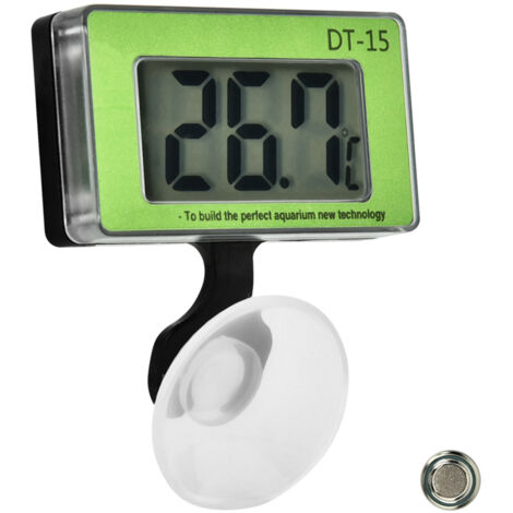 Digitales Aquariumthermometer mit großem Display und Temperaturfühler