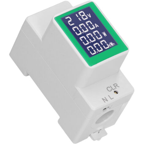 Digitales DIN-Schienen-Messgerät für Voltmeter, Amperemeter und Energiemonitoring, AC 50–300 V, 100 A