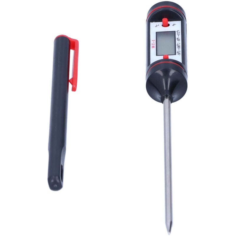 Image of Digitales Fleischthermometer mit Sonde für Grillzubehör, 50 °C bis +300 °C, Steckernetzteil WT-1
