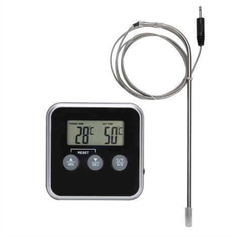 Digitales Fleischthermometer mit Timer für Backofen und Grill
