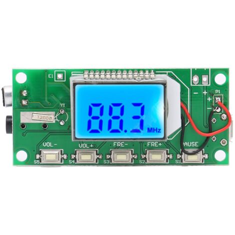 Digitales FM-Modul mit LCD-Bildschirm – 87,5–108 MHz, 3–5 V