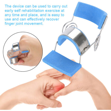 Digitales Gelenkrehabilitationsgerät mit Dynamometer - Rehabilitationsgerät für gekrümmte/gerade Finger (Größe S)