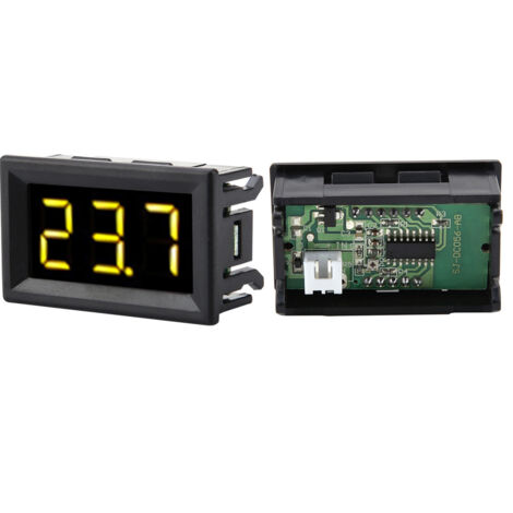 Digitales Gleichstrom-Voltmeter 2,5–30 V mit 0,56-Zoll-LED-Anzeige, zweiadrig (gelb)