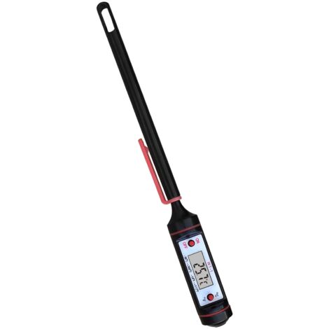 Digitales Grillthermometer – Präzise Fleischtemperaturmessung (-50 °C bis 300 °C) inklusive Sonde und Aufbewahrungsrohr