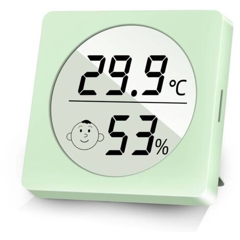 Digitales Hygrometer, Innenraumthermometer, Feuchtigkeitsmesser, Mini-Feuchtigkeitsmesser, Raumthermometer mit Temperatur- und Feuchtigkeitsanzeige