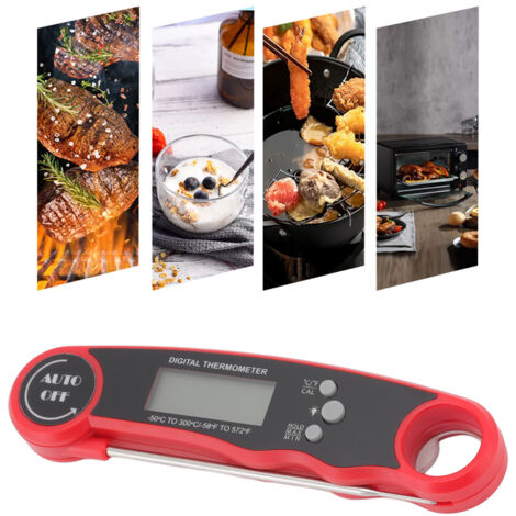 Digitales Kochthermometer mit magnetischer Sonde und Hintergrundbeleuchtung für Grill und Küche