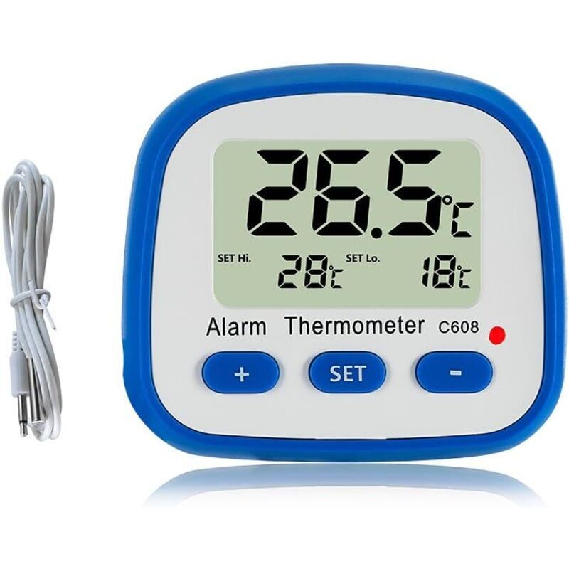 Image of Digitales Kühl- und Gefrierschrankthermometer mit Magnet und Ständer Kühlschrankthermometer