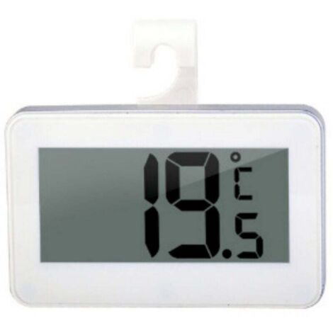 Digitales Kühlschrankthermometer, wasserdichtes Gefrierschrankthermometer, hochpräzise mit Alarmfunktion und Haken für Küche und Haushalt. Zuverlässig für die Lebensmittelaufbewahrung.