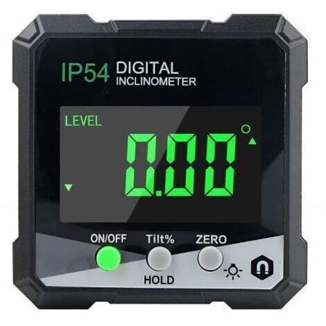 Digitales Laser-Nivelliergerät, digitaler LCD-Neigungsmesser mit starken Magneten, 0,1° Genauigkeit, 360°-Messung