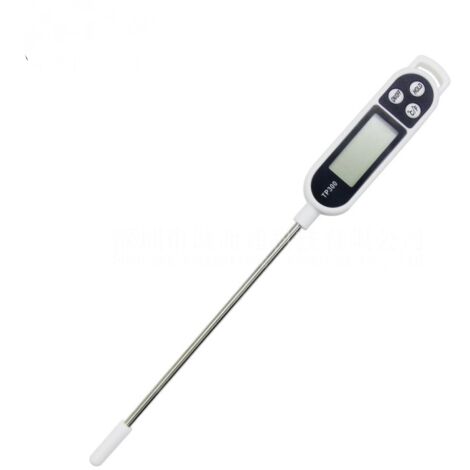 edelstahl LCD-Digital-Lebensmittel-Thermometer mit Sonde 23*2*2cm schwarz Gastronomie