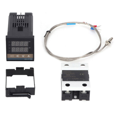 Digitales LED-Thermostat mit Sensor (0-400°C, 110V-240V AC)
