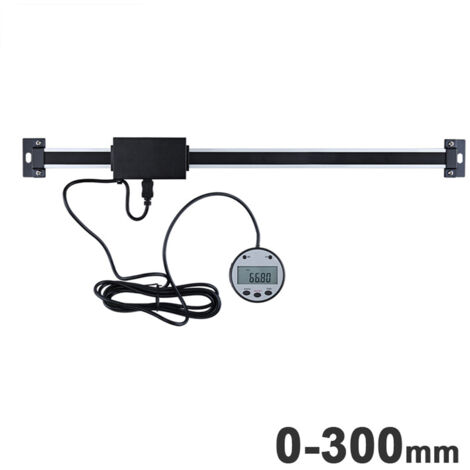 Digitales lineares Anzeigelineal, optionale vertikale Größe, 0,01 mm, externes magnetisches Ferndisplay, Messwerkzeug für Werkzeugmaschinen, Fräs- und Drehmaschinen 5403-300 (0-300 mm)
