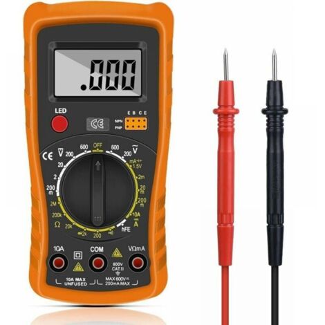 Digitales Multimeter, automatisches digitales Multimeter, professionelles elektrisches Prüfgerät, Voltmeter/Widerstandsmessgerät/Durchgangsprüfer/Diodenprüfer – Anwendung in Laboren