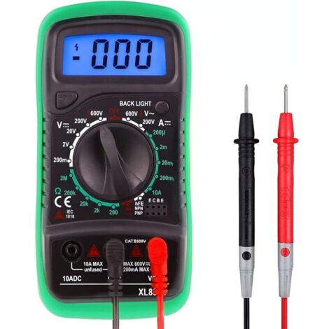 Digitales Multimeter, Multimeter mit automatischer Bereichswahl, tragbarer Spannungsprüfer mit Hintergrundbeleuchtung, multifunktionales elektrisches Sicherheitsprüfgerät