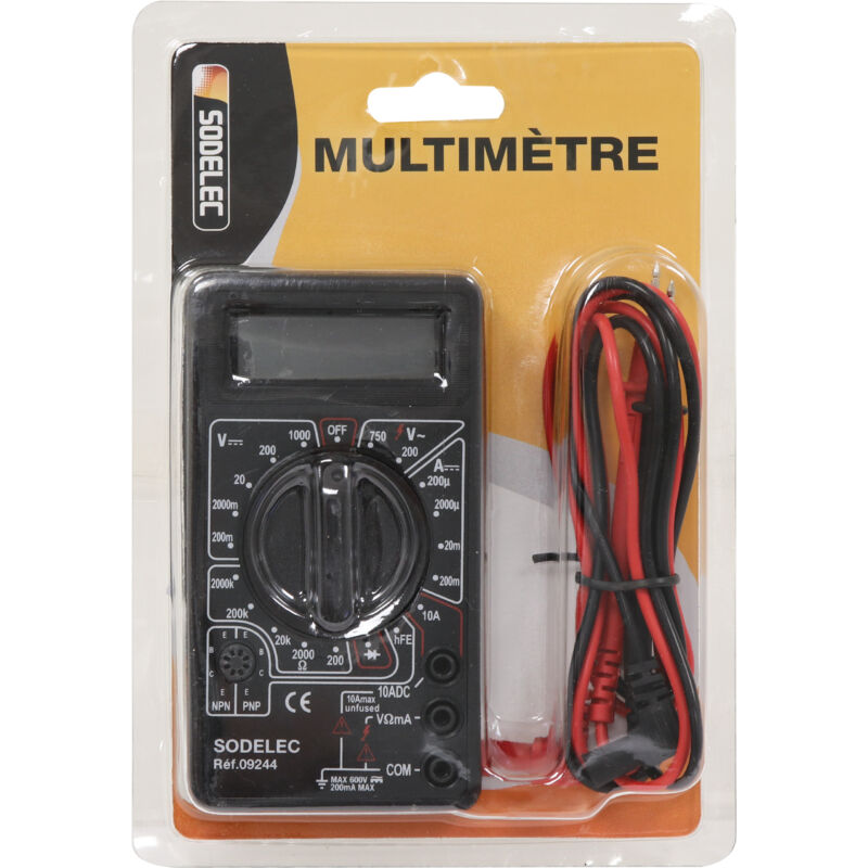 Image of Stilker - Digitales Multimeter schwarz 09244