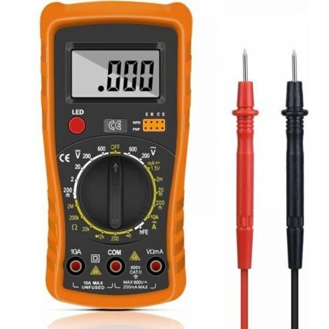Digitales Multimeter,Automatisches Digitalmultimeter,Professioneller elektrischer Tester,Voltmeter/Widerstand/Durchgang/Dioden – Anwendbar in Laboren, Fabriken