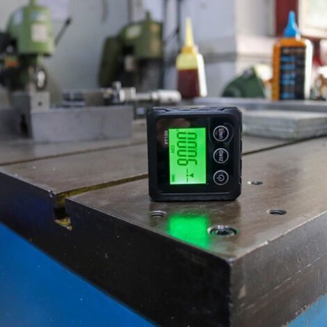 Digitales Neigungsmessgerät CCYKXA mit Magnetfuß und LCD-Display für Bauwesen, Automobilindustrie und Holzbearbeitung, 6 x 3 x 6 cm, ABS-Kunststoff
