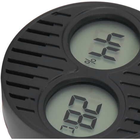Digitales Rundthermometer-Hygrometer, Aluminiumgehäuse, Zigarrenhumidor, Genauigkeit ±1℃/℉