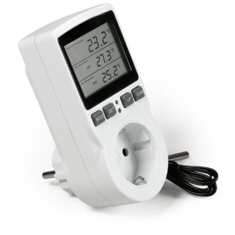 UTS 125 digitaler Temperaturschalter (Temperaturregler) mit Fühler, Kühlen  & Heizen, 230 V Thermostat