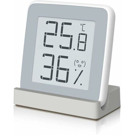 Digitales Thermometer/Hygrometer für den Innenbereich mit hochauflösendem Display, hochpräziser Sensor im Schlafzimmer, Büro, Wohnzimmer, Café
