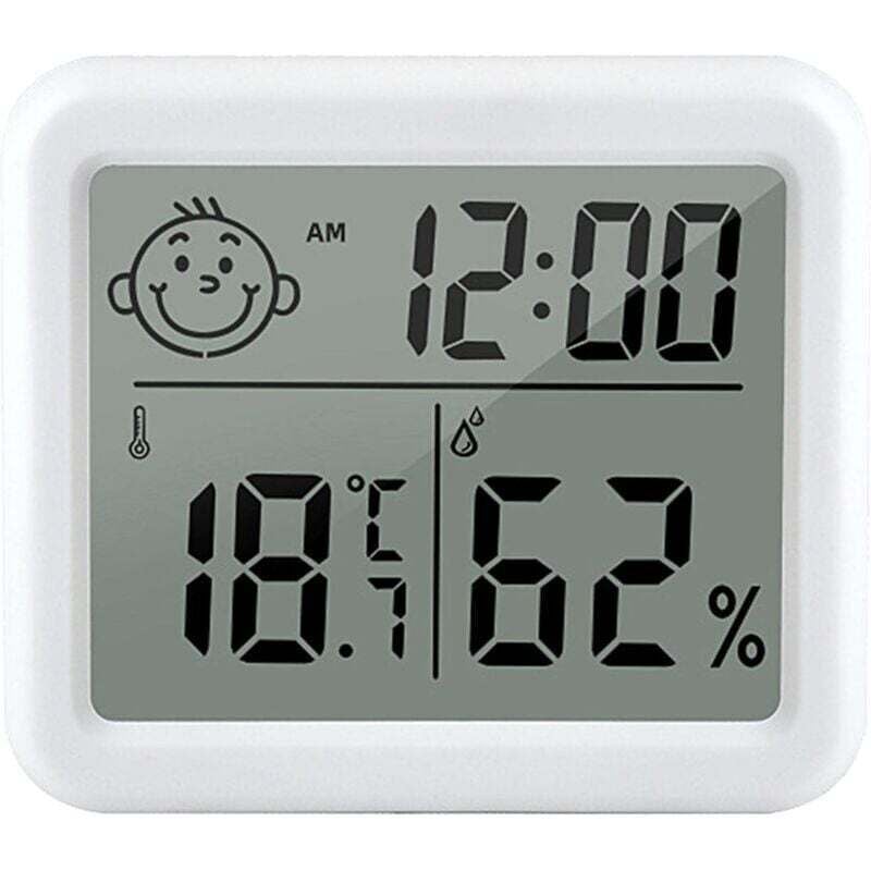 Image of Digitales Thermometer-Hygrometer für den Innenbereich mit LCD-Bildschirm und Speicherfunktion