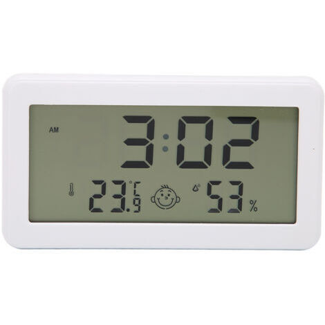 Digitales Thermometer-Hygrometer mit LCD-Bildschirm, Innenraum-Komfortanzeige und präzisem Temperatur- und Feuchtigkeitssensor -