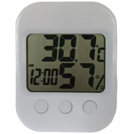 Digitales Thermometer und Hygrometer – Wandmonitor für Temperatur und Luftfeuchtigkeit in Innenräumen, geeignet für Babyzimmer, Zuhause und Büro
