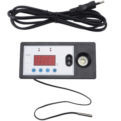 Digitales Thermostat für Eierschneider, automatischer intelligenter Temperaturregler für ABS-Eierbrütmaschinen mit Licht und Netzkabel