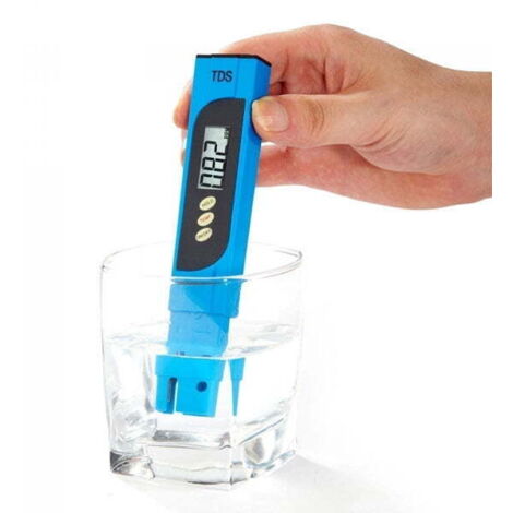 Digitales Wasserqualitätsmessgerät (TDS-Messgerät, 0–9990 ppm), mit Tragetasche, für wissenschaftliche Hydrokultur-Aquarien und Pools